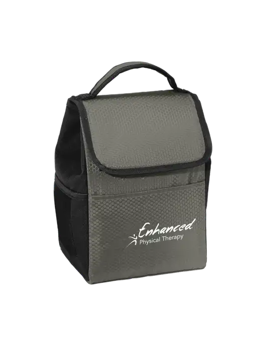 Lunch Bag Grey/Black Cooler w/Enhanced Logo