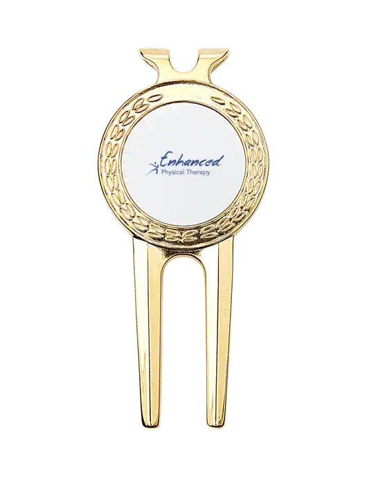 Gold Divot Tool, 1.5 x 3 w/Enhanced Logo