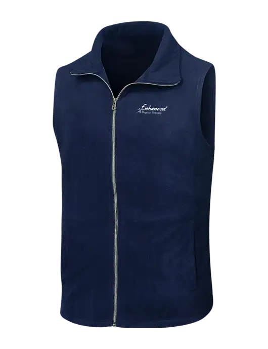 Navy Microfleece Vest w/Enhanced Logo