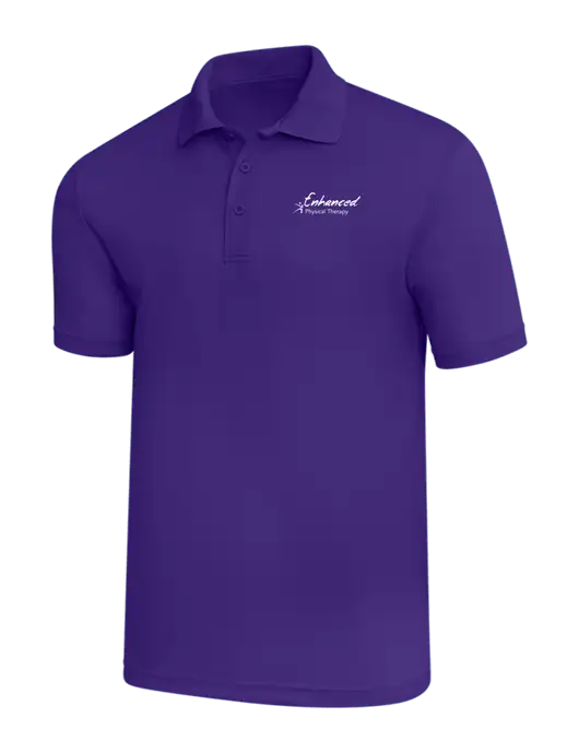 Purple PosiCharge RacerMesh Polo w/Enhanced Logo
