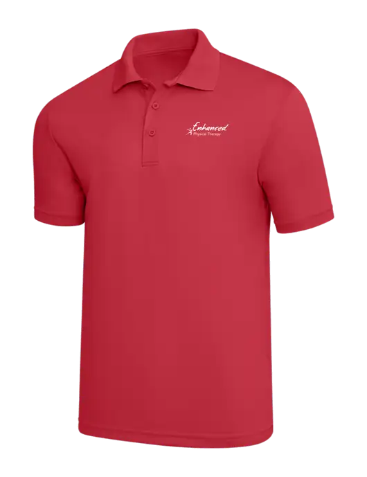 Red PosiCharge RacerMesh Polo w/Enhanced Logo