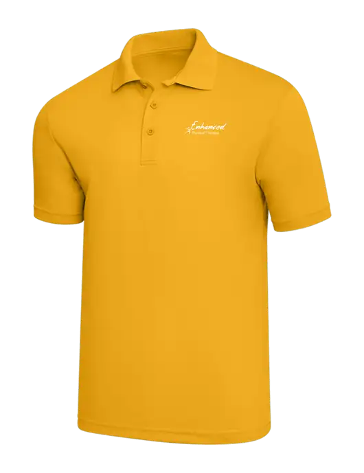 Yellow Gold PosiCharge RacerMesh Polo w/Enhanced Logo