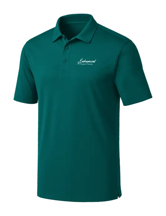 Dark Teal Silk Touch Performance Polo w/Enhanced Logo