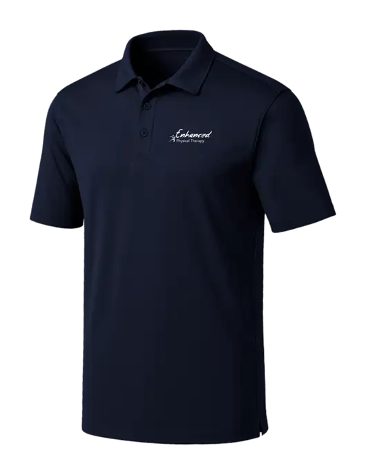 Navy Silk Touch Performance Polo w/Enhanced Logo
