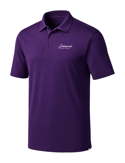 Purple Silk Touch Performance Polo w/Enhanced Logo