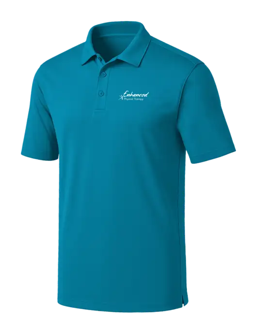 Sapphire Blue Silk Touch Performance Polo w/Enhanced Logo