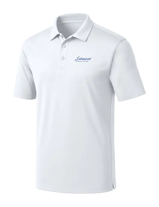 White Silk Touch Performance Polo w/Enhanced Logo
