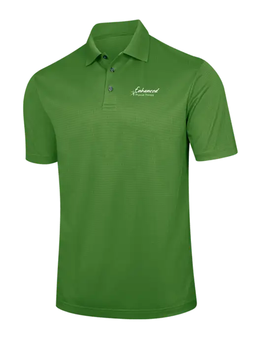 Kelly Green Performance Fine Jacquard Polo w/Enhanced Logo