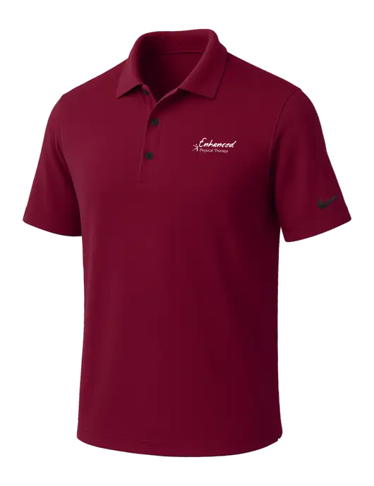 NIKE Cardinal Dri-Fit Micro Pique Polo w/Enhanced Logo