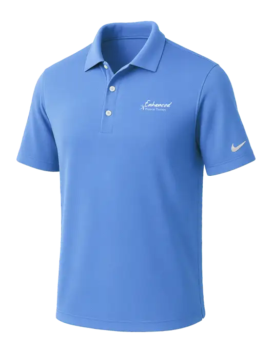 NIKE Carolina Blue Dri-Fit Micro Pique Polo w/Enhanced Logo