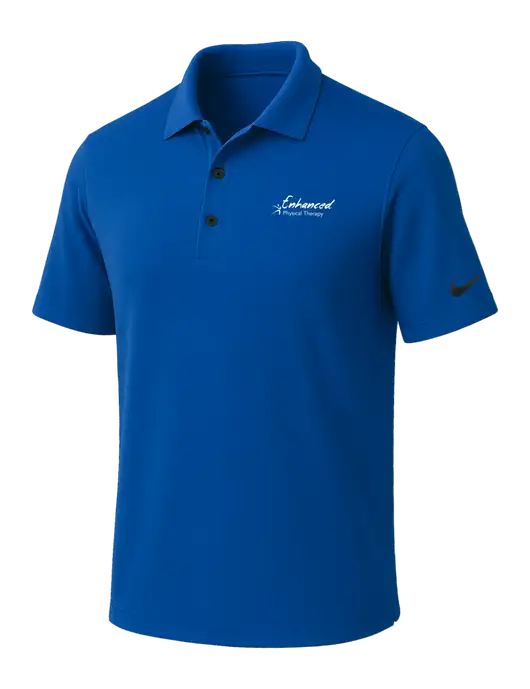 NIKE Dark Royal Dri-Fit Micro Pique Polo w/Enhanced Logo