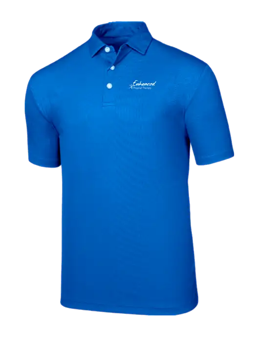 Callaway Birdseye Dark Carolina Blue Polo w/Enhanced Logo