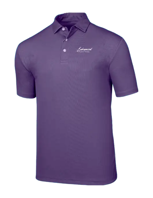 Callaway Birdseye Purple Polo w/Enhanced Logo