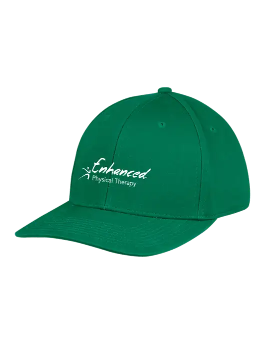 Premium Modern Structured Twill Kelly Green Snapback Cap w/Enhanced Logo
