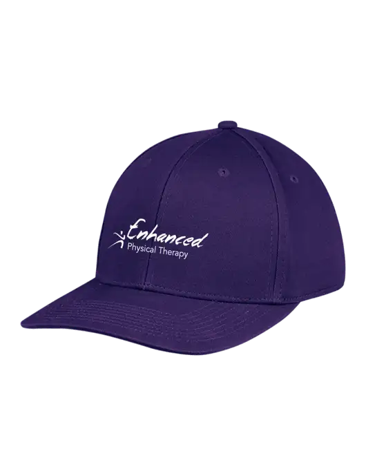 Premium Modern Structured Twill Purple Snapback Cap w/Enhanced Logo