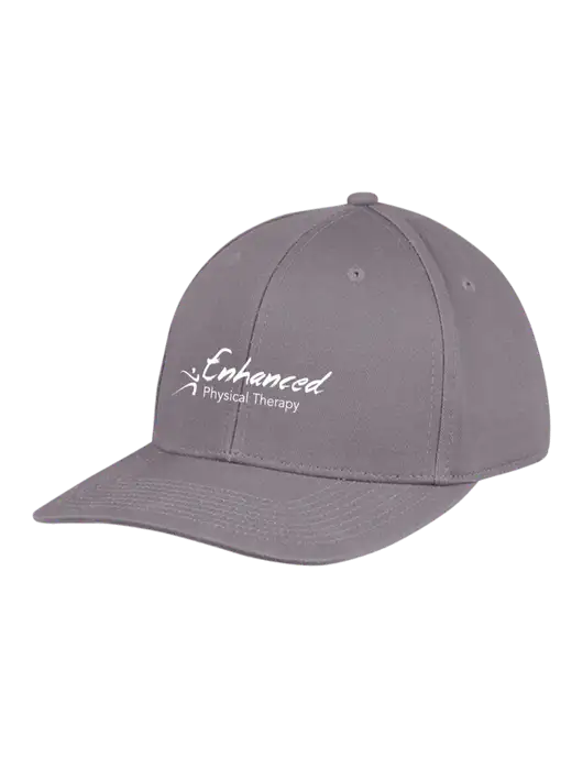 Premium Modern Structured Twill Charcoal Snapback Cap w/Enhanced Logo