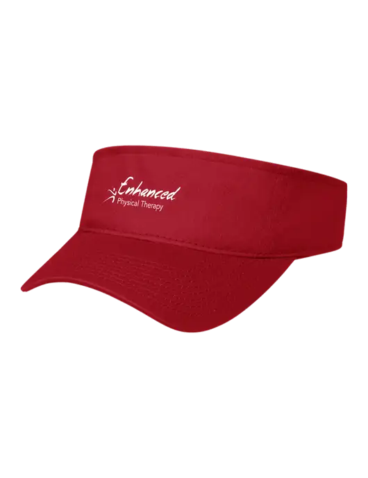 Red Cap Visor w/Enhanced Logo