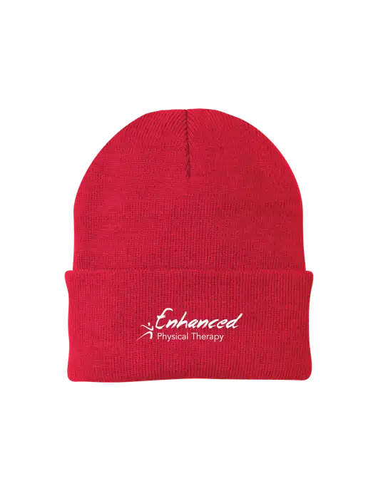 Red Knit Cap w/Enhanced Logo