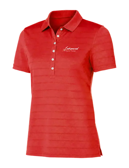 Callaway Womens Red Ventilated Polo w/Enhanced Logo