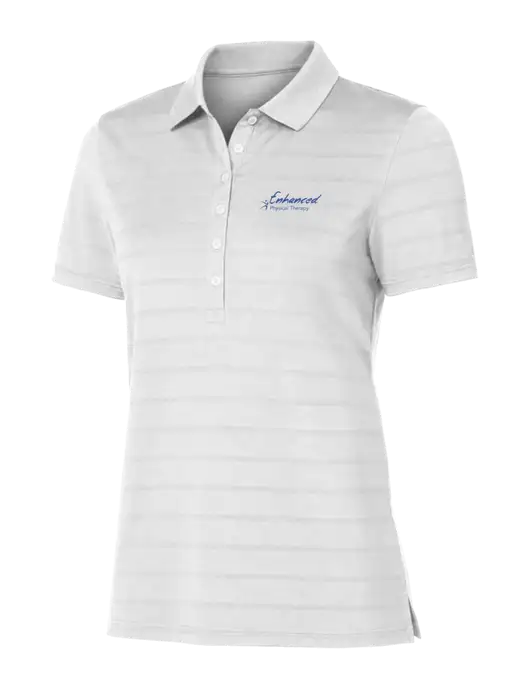 Callaway Womens Bright White Ventilated Polo w/Enhanced Logo