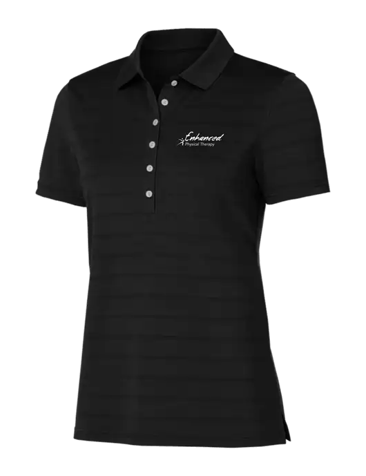Callaway Womens Black Ventilated Polo w/Enhanced Logo
