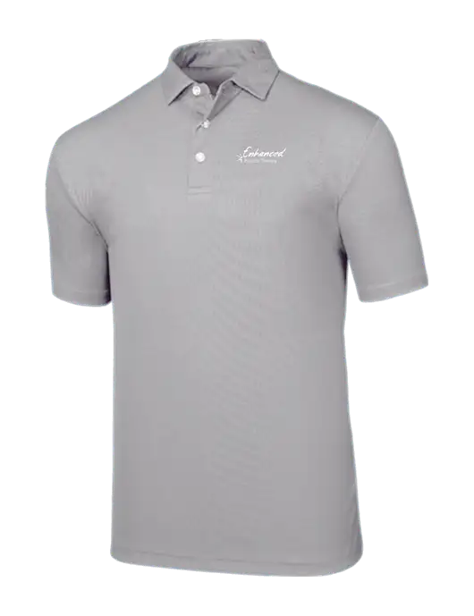 Callaway Birdseye Light Grey Polo w/Enhanced Logo