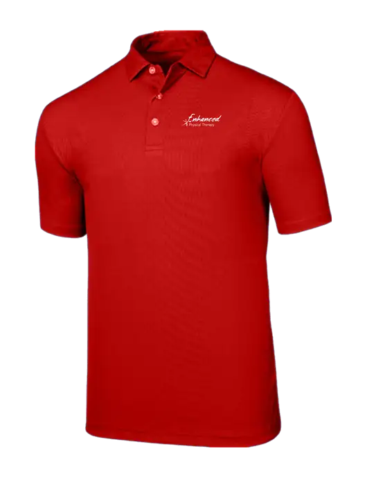 Callaway Birdseye Red Polo w/Enhanced Logo