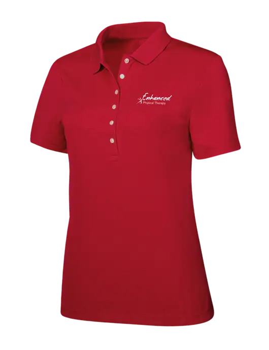 Callaway Womens Ottoman Red Polo w/Enhanced Logo