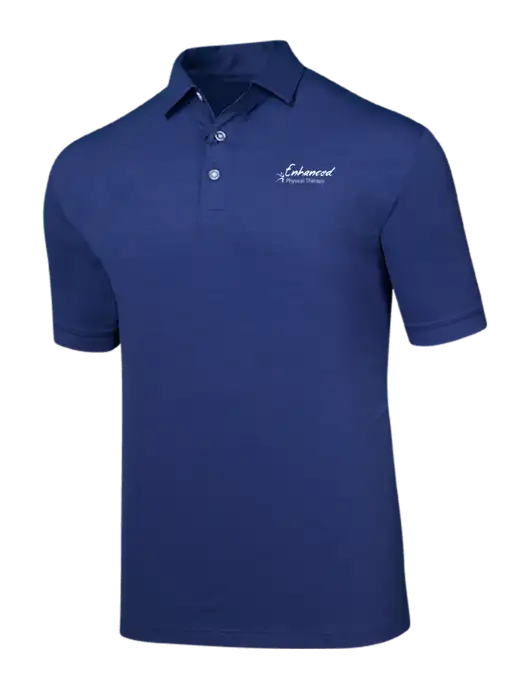 Callaway Navy Fashion Tonal Polo w/Enhanced Logo