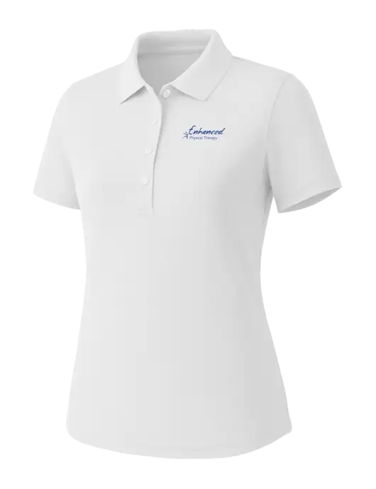 Callaway Womens Core Bright White Performance Polo w/Enhanced Logo