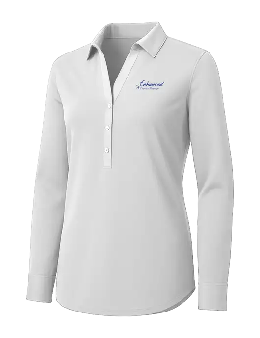 Womens White City Stretch Shirt w/Enhanced Logo