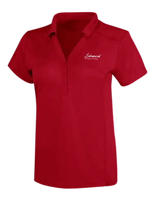 OGIO Red Womens Framework Polo w/Enhanced Logo