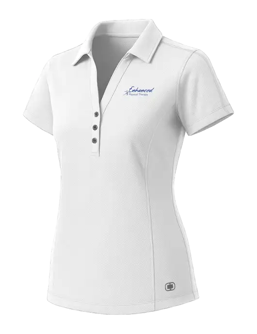 OGIO Womens White ONYX Polo w/Enhanced Logo