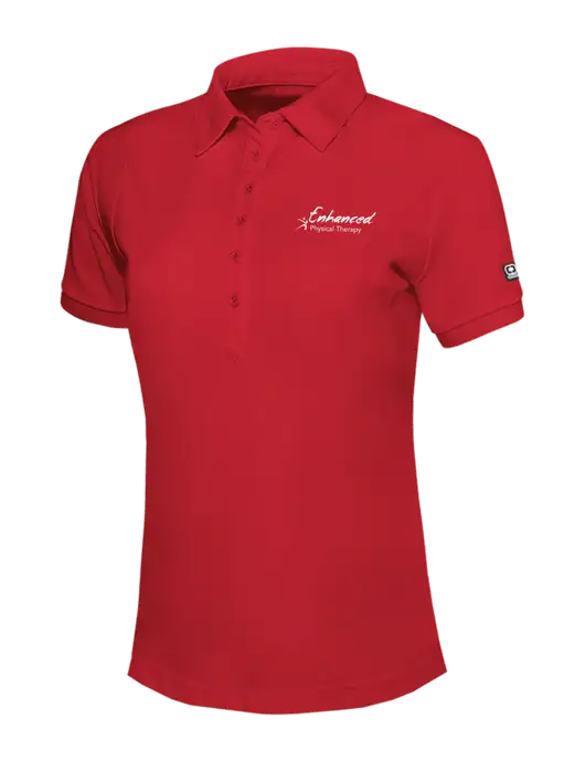 OGIO Womens Red Jewel Polo w/Enhanced Logo