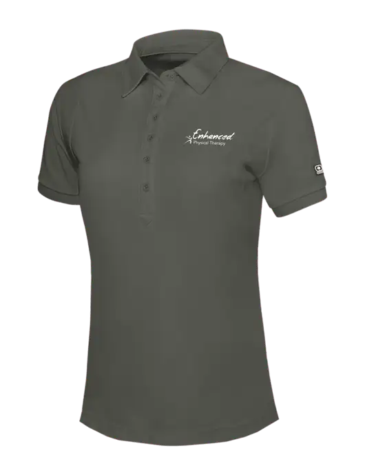 OGIO Womens Medium Grey Jewel Polo w/Enhanced Logo