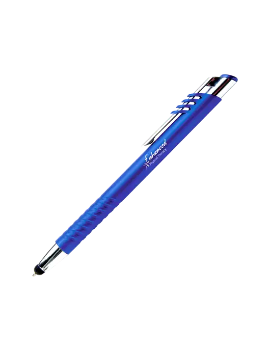 Schirhart Blue Stylus Pen - Blue Ink w/Enhanced Logo