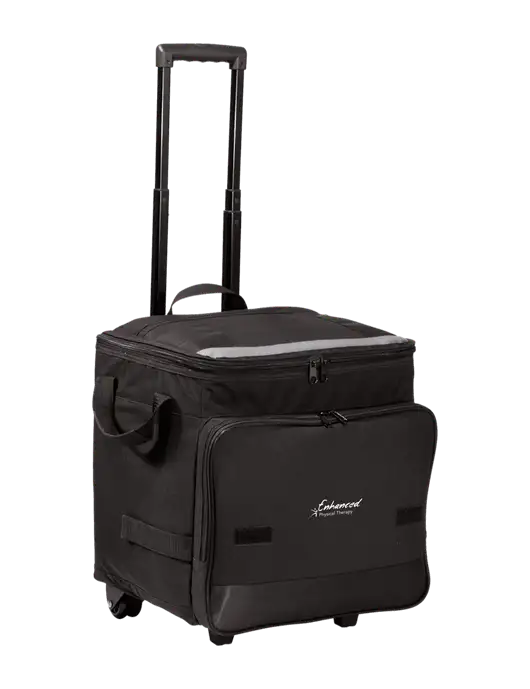 Black Rolling Cooler w/Enhanced Logo