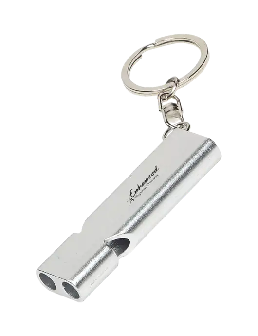 Quick Alert Silver Safety Whistle w/Enhanced Logo