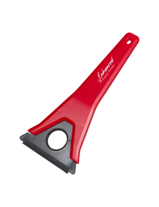 TriBlade Red Windshield Scraper w/Enhanced Logo