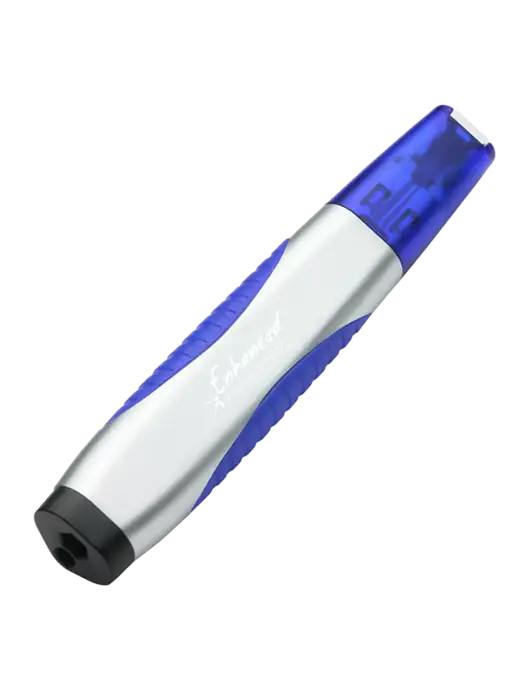 Silver/Blue Level Light Screwdriver Pen w/Enhanced Logo