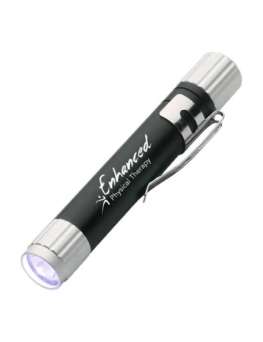 Black Aluminum LED Penlight w/Enhanced Logo