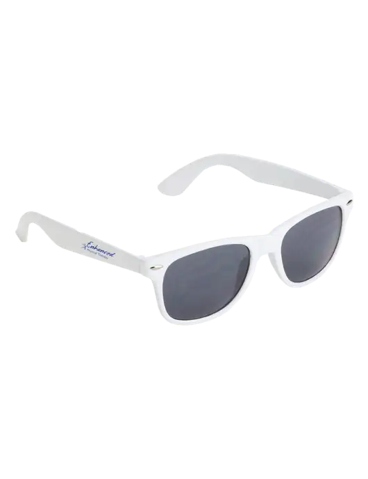 Daytona White Sunglasses w/Enhanced Logo