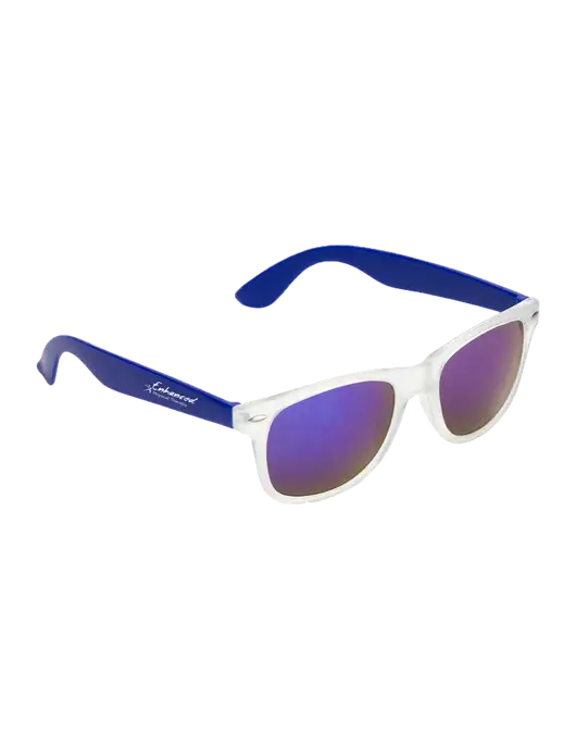 Key West Blue Mirrored Sunglasses w/Enhanced Logo