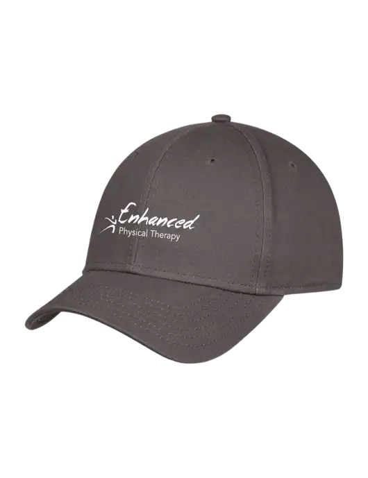 Charcoal Structured Cap Hook & Loop w/Enhanced Logo