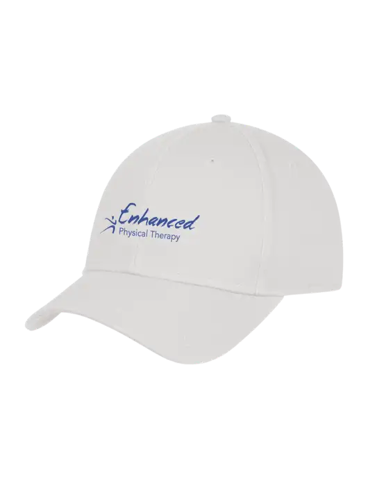 White Structured Cap Hook & Loop w/Enhanced Logo