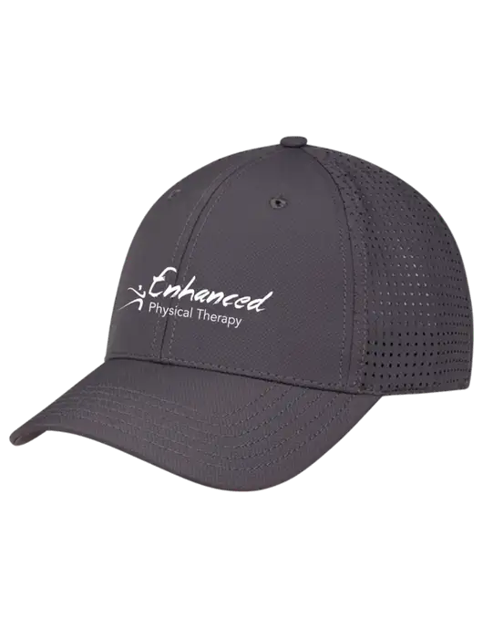 Charcoal Performance Stretchable Cap Hook & Loop w/Enhanced Logo