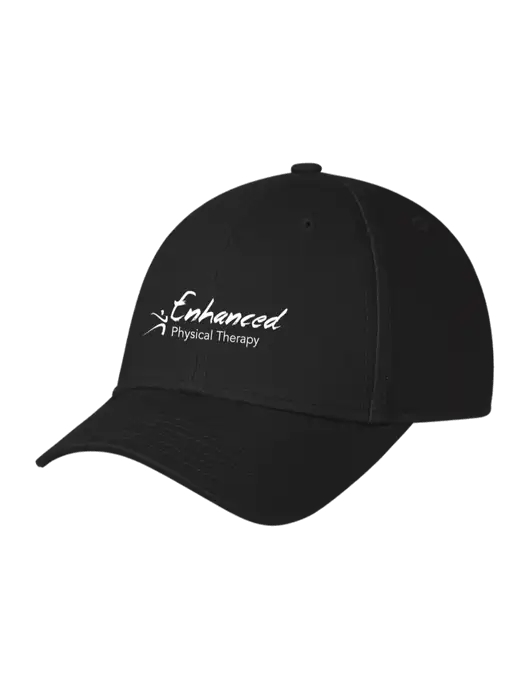Black Structured Cap Hook & Loop w/Enhanced Logo