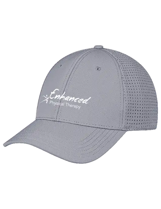 Grey Performance Stretchable Cap Hook & Loop w/Enhanced Logo