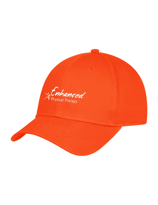 Orange Structured Cap Hook & Loop w/Enhanced Logo