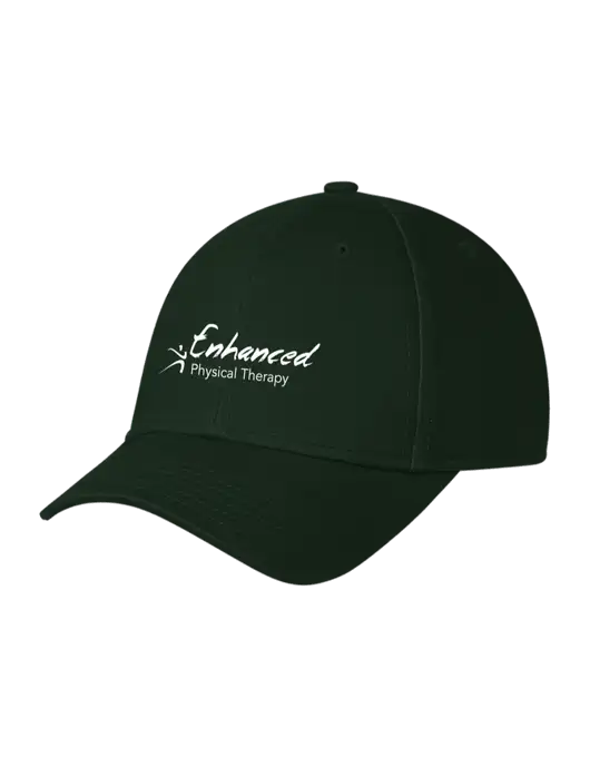 Dark Green Structured Cap Hook & Loop w/Enhanced Logo